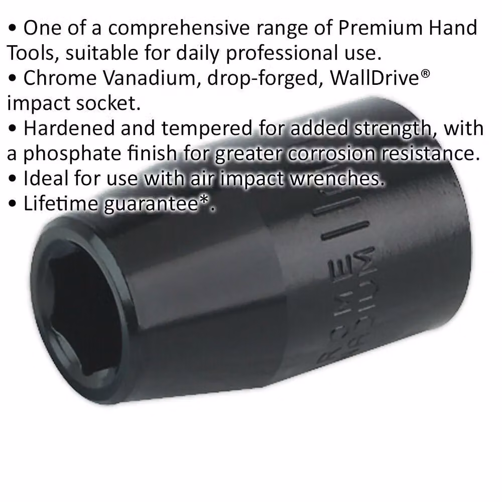 Loops 11mm Forged Impact Socket 1/2 Inch Sq Drive Chrome-Vanadium Wrench Socket – 2