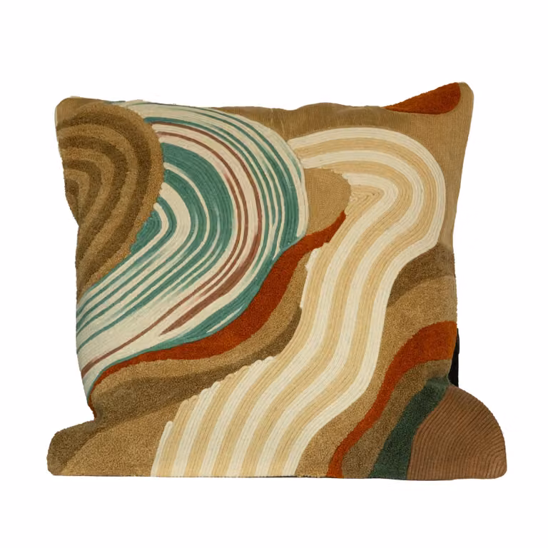 Dome Deco CROCUS Multicolour Graphic Square Cushion