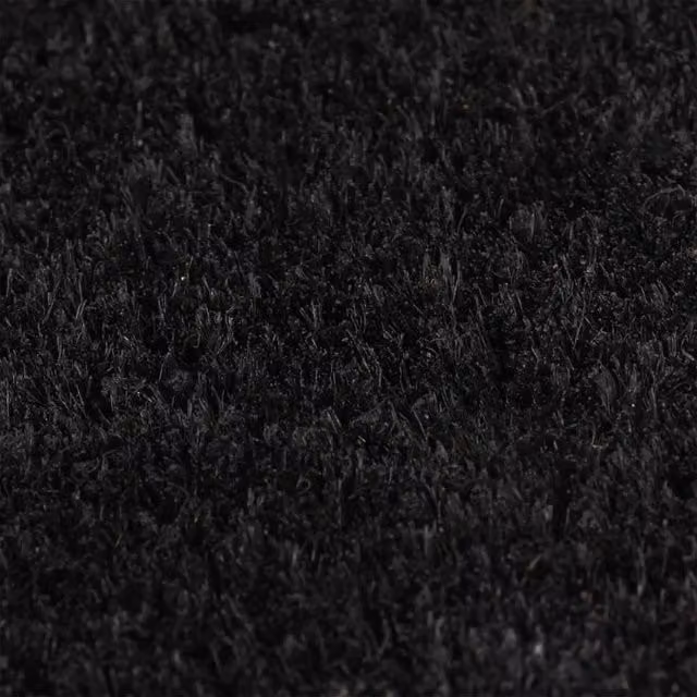 Berkfield Home Durable Black Tufted Coir and PVC Door Mat, W: 100 cm, D: 150 cm – 1