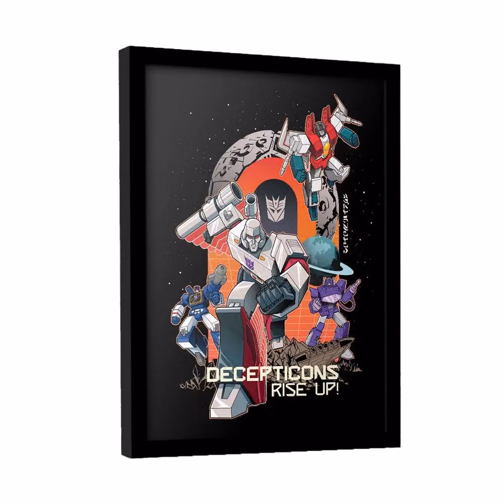 Transformers Decepticons Rise Up Multicolour Framed Paper Poster – 2