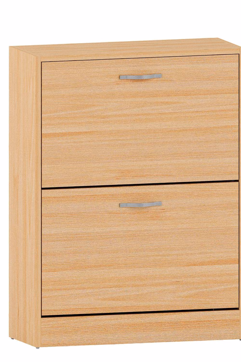 HD Designs Vida Designs Modern Brown 2 Drawer Shoe Cabinet with Tilting Compartments – 2