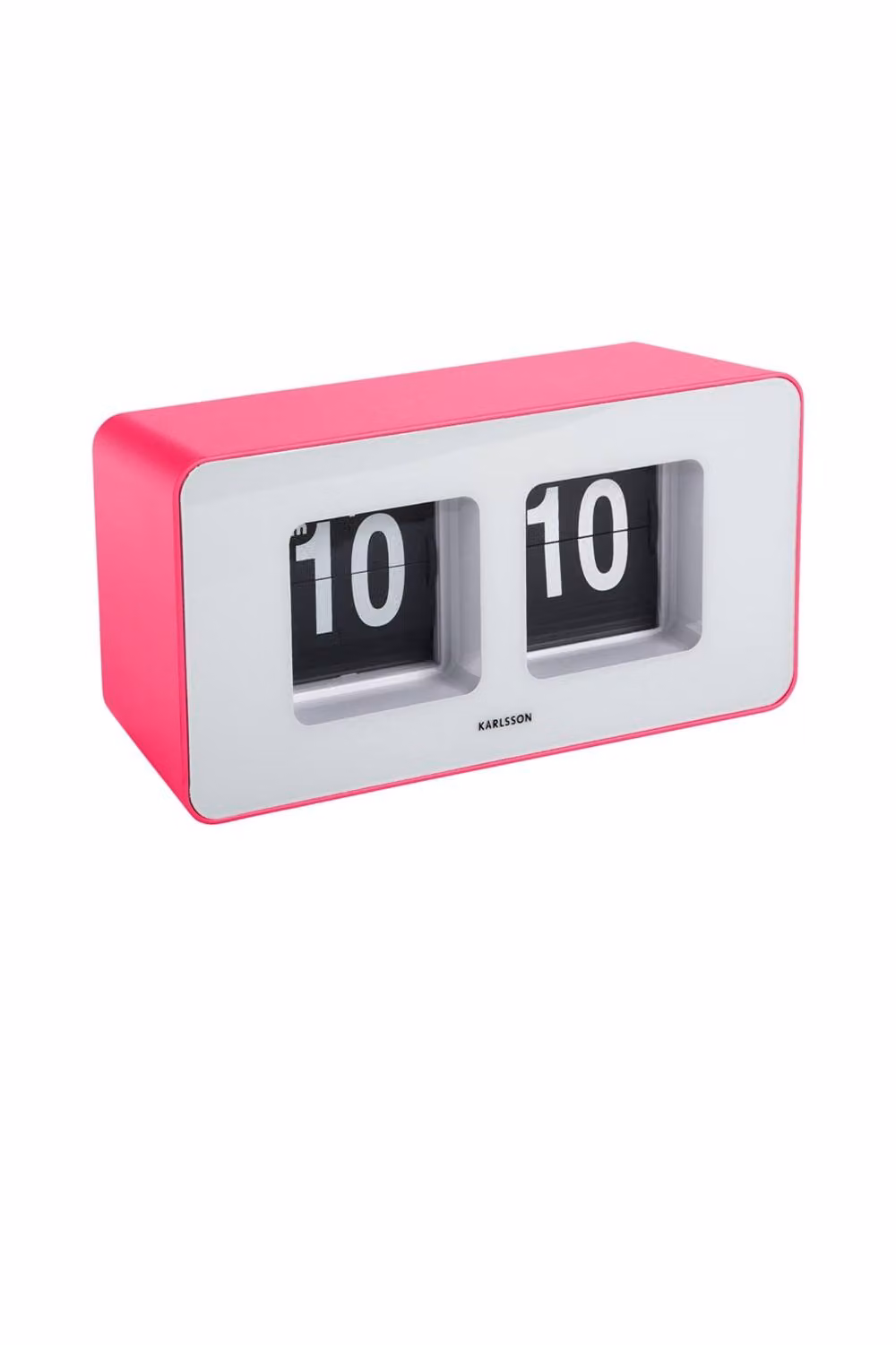 PRESENT TIME Karlsson Digital Flip Wall and Table Clock in Bright Pink – 2
