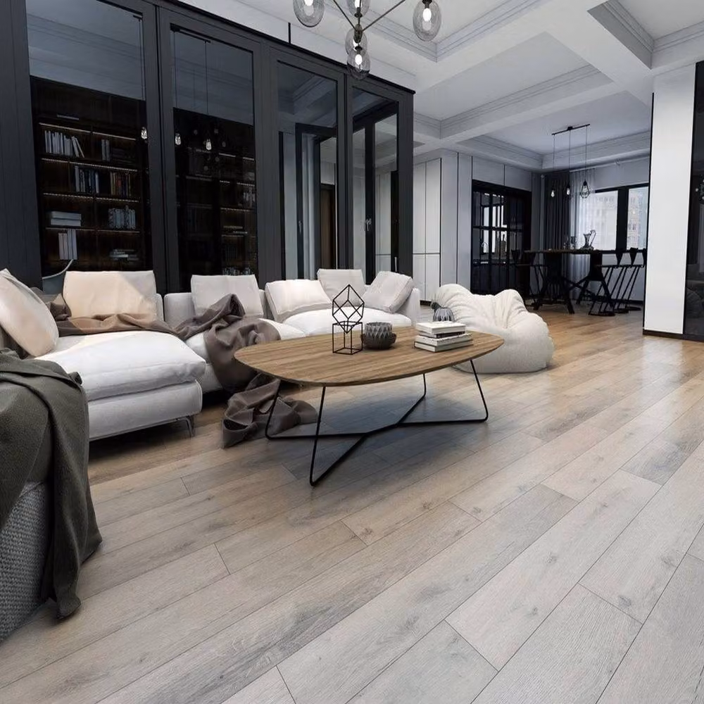 Vinyl Flooring UK Allora LP Wood Effect SPC Click Luxury Vinyl Tile in Cool White – 2