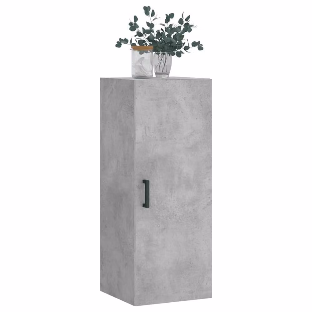Berkfield Home Wall Mounted Cabinet in Grey with Hinged Doors, W/D/H: 34.5 x 34 x 90 cm – 2