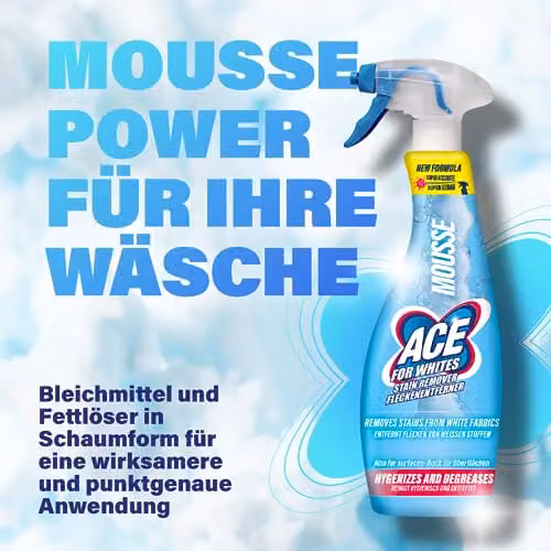 Ace Power Mousse White and Blue 250 ml – 3