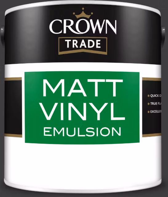 Crown Trade Rebel Matt Vinyl Dispersion Paint, Multicolour, 2.5 l