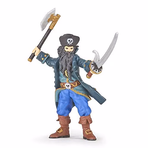 Papo Pirates Collection Blackbeard Pirate Figure, Multicolour