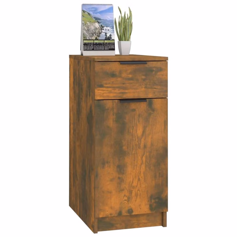 Berkfield Home Desk Cabinet in Smoked Oak Brown, W/D/H: 33.5 x 50 x 75 cm – 3