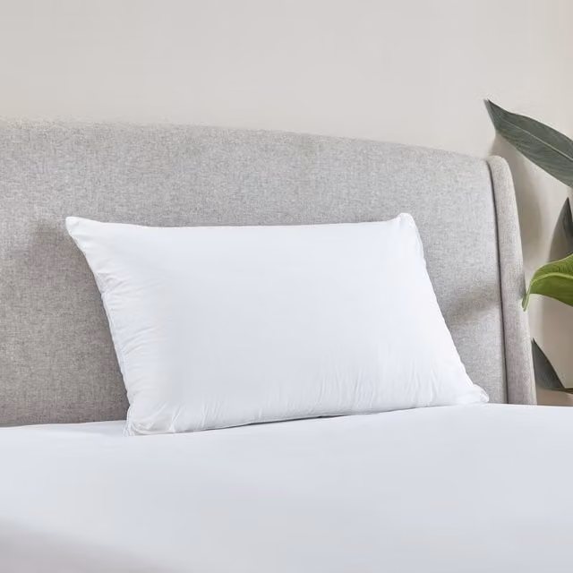 Catherine Lansfield Luxury Multi Relax Cotton Pillow, White, W: 48 cm x H: 74 cm – 1