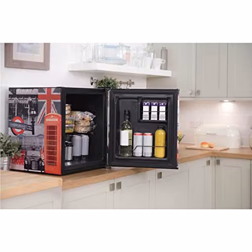 Husky London Mini Fridge, Black, 43L – 4