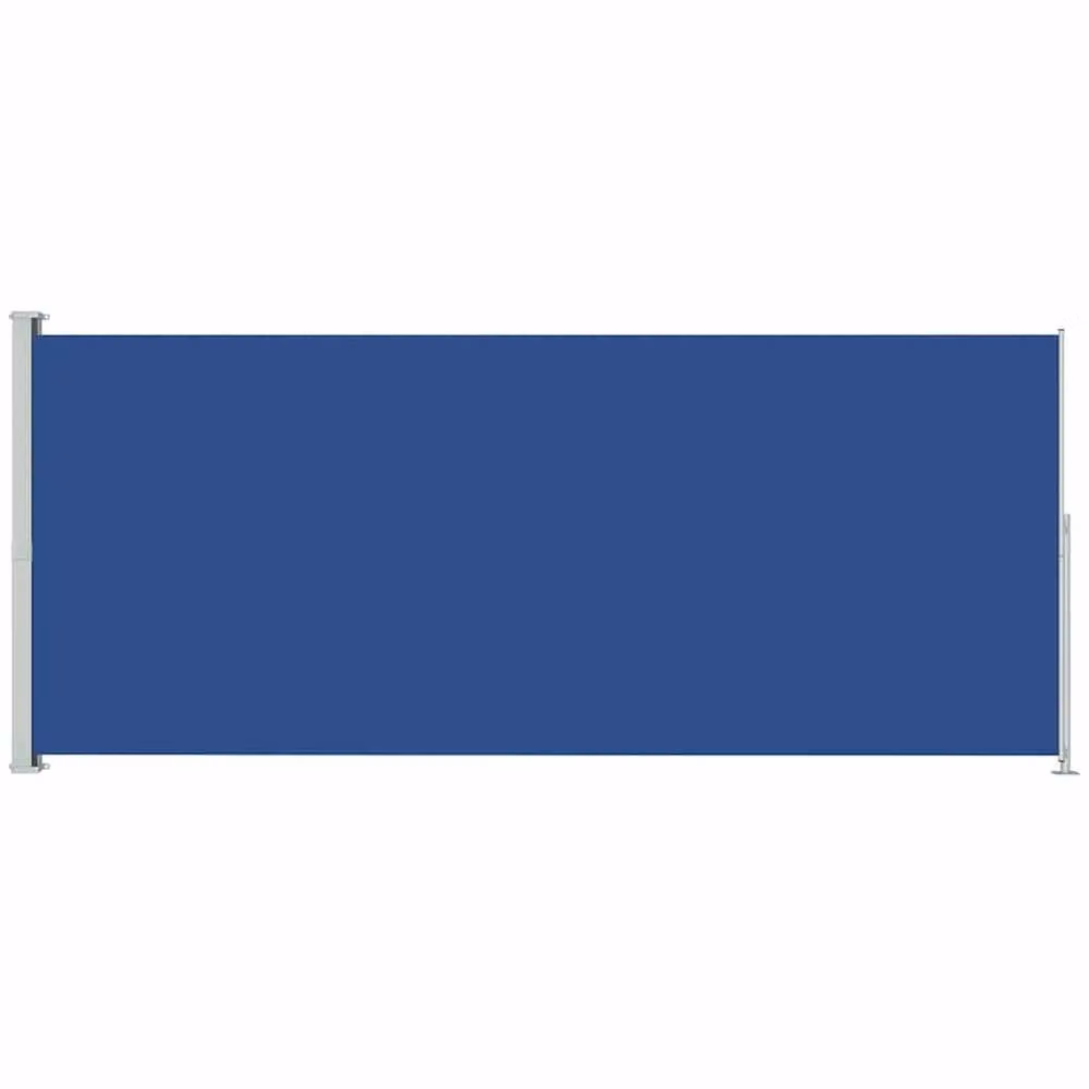 Berkfield Home Blue Retractable Side Awning with Steel Frame and Polyester Fabric, W/H: 500 x 180 cm – 2