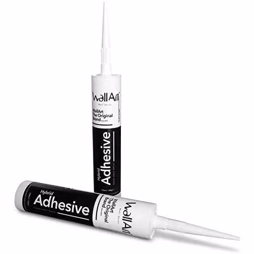 WALPLUS Hybrid Adhesive for Eco Friendly 3D Wall Panels and Decorative Tiles in White