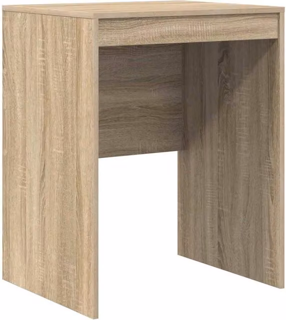 Berkfield Home Computer Desk in Sonoma Oak and Beige, W/D/H: 60 x 50 x 76 cm – 1