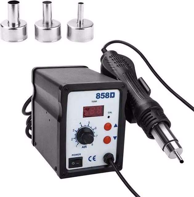 Nordara 858D Hot Air Rework Soldering Station, 220V, Black