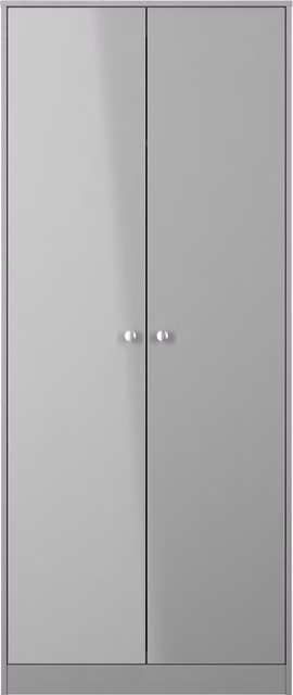 Ready Assembled 2 U Stowe 2 Door Wardrobe in Dark Grey