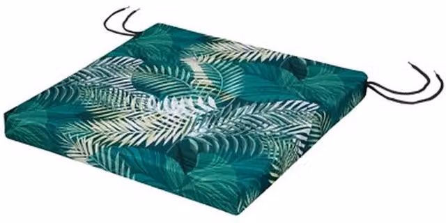 NESTLUNE Waterproof Outdoor Garden Chair Cushion in Green, W/D: 120 x 120 cm – 1