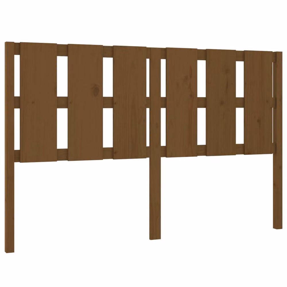 Berkfield Home Beautiful Bed Headboard in Honey Brown Solid Pine Wood, W: 155.5 cm, D: 4 cm, H: 100 cm – 2