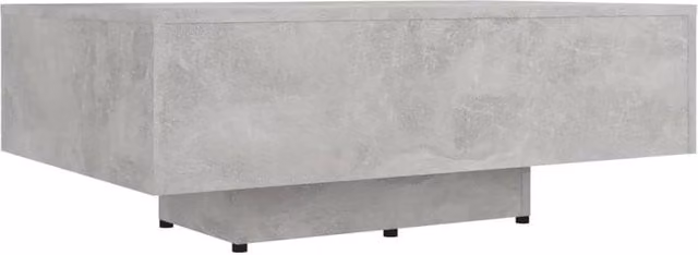 Berkfield Home Modern Rectangular Coffee Table in Concrete Grey, W/D/H: 85 x 55 x 31 cm – 1