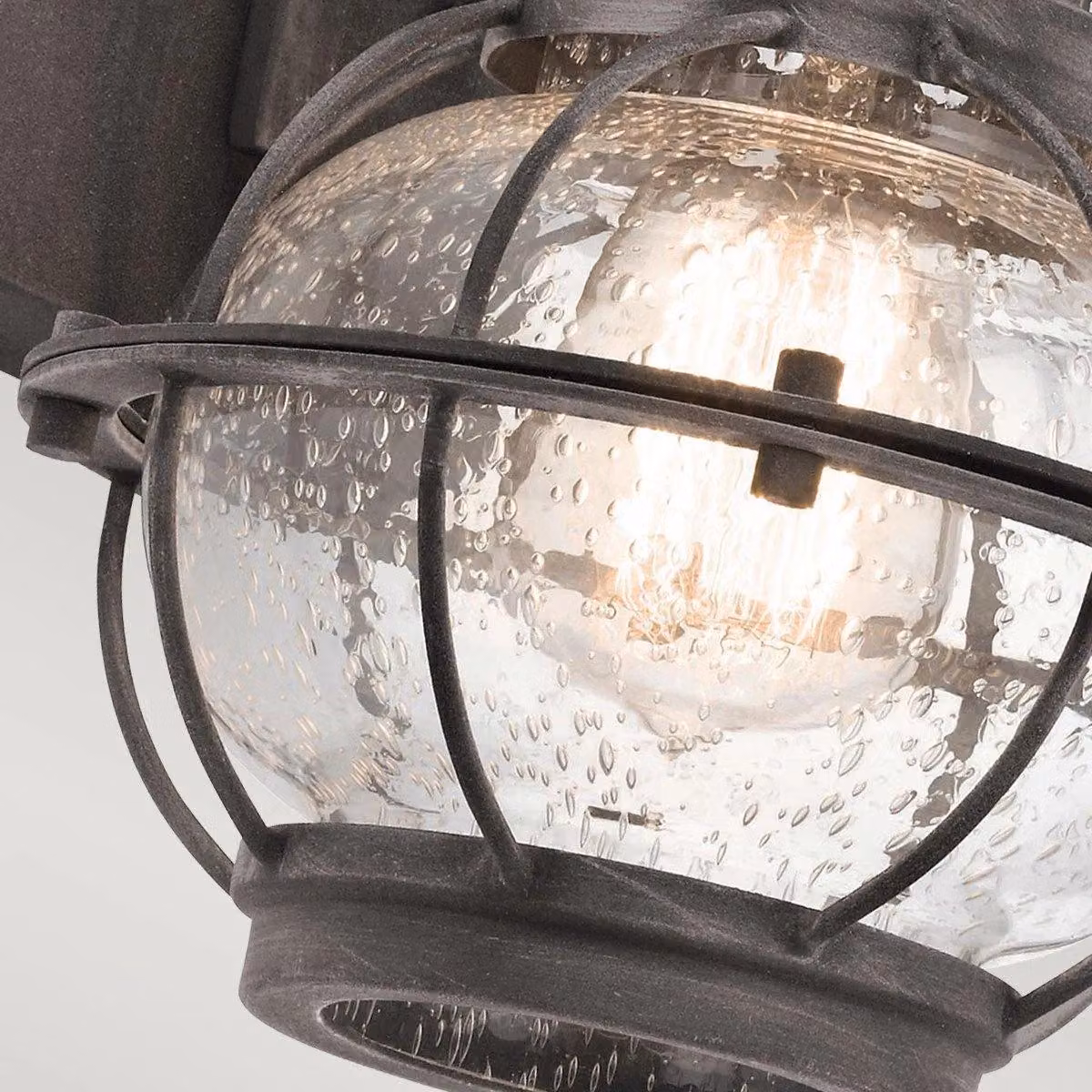 Netlighting Bridge Point Small Outdoor Wall Lantern in Grey with Transparent Glass, IP44, E27 – 3