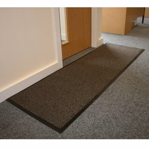 JVL Heavy Duty Barrier Door Mat in Brown and Black, W: 60 cm, L: 150 cm – 4