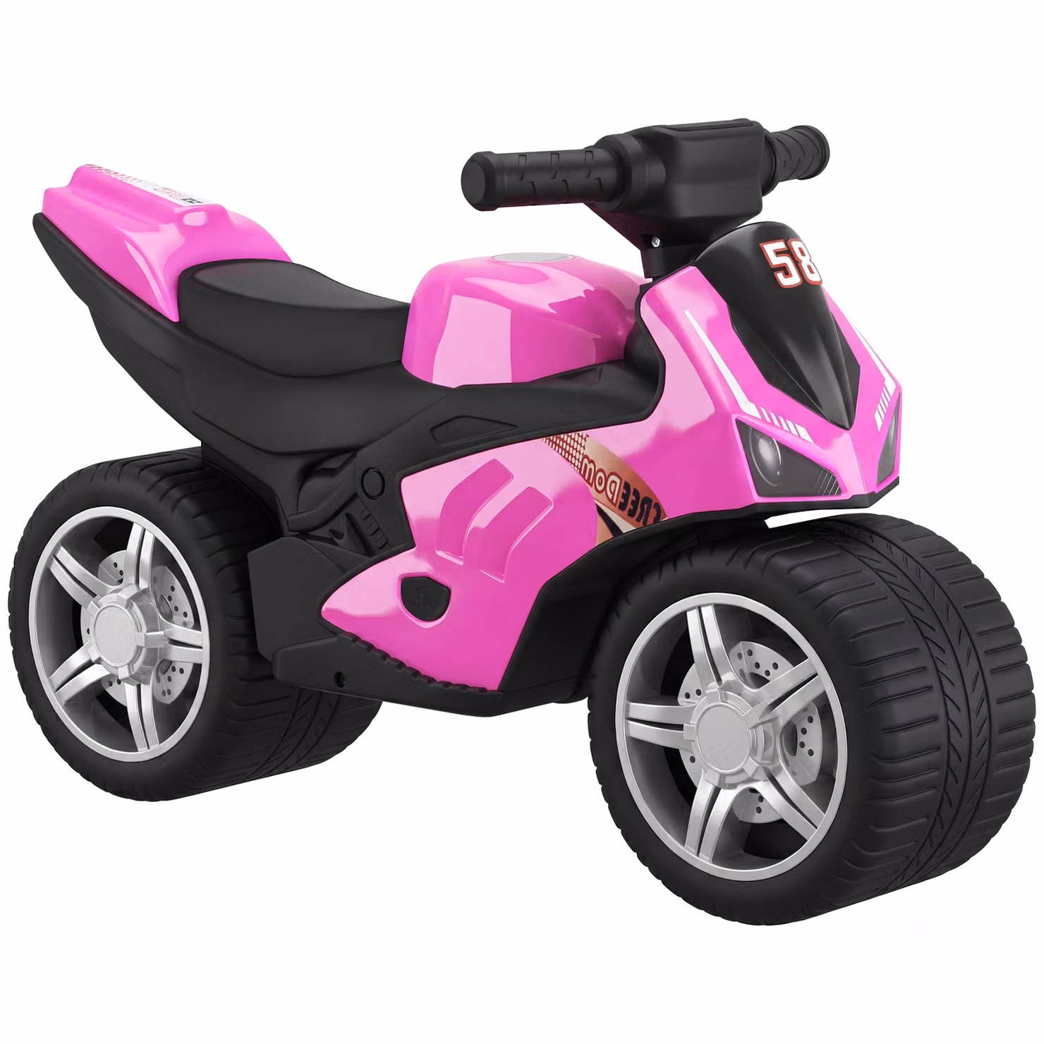 AIYAPLAY Balance Bike with Music and Extra-Wide Wheels, Pink – 2