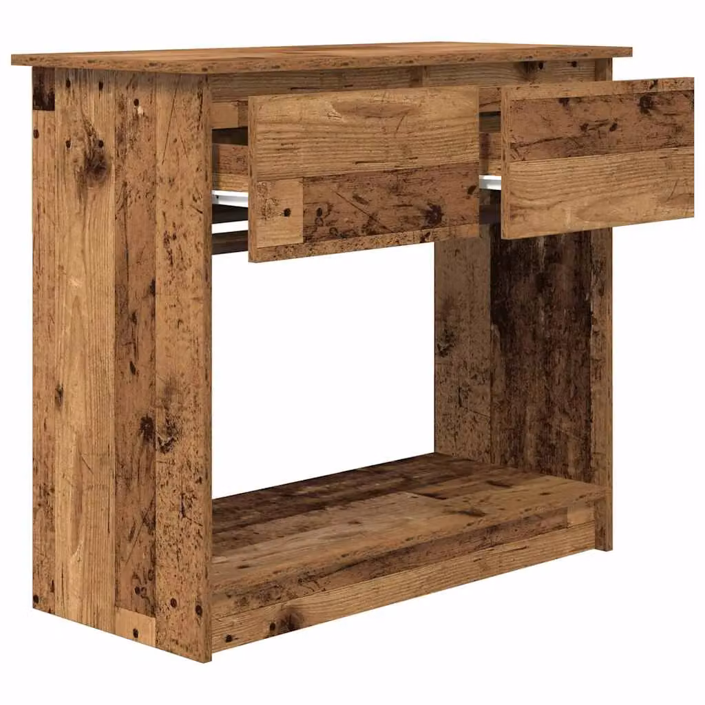 Berkfield Home Modern Console Table with Drawers in Brown, W: 85.5 cm, D: 38.5 cm, H: 74.5 cm – 3
