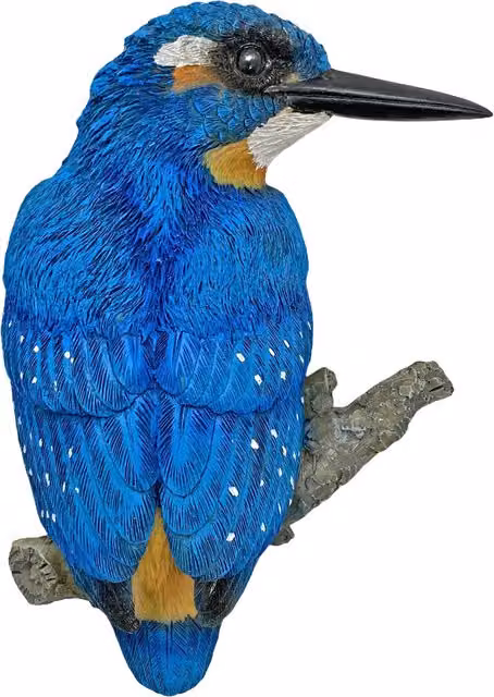 Farmwood Blue Kingfisher Bird Wall Mountable Garden Ornament