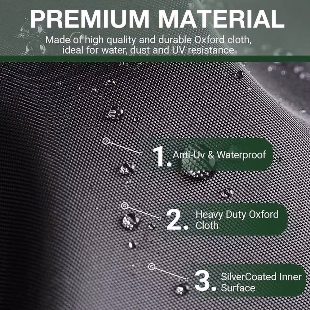 FLAVORA Extra Large Heavy Duty Furniture Cushion Storage Bags in Black, W: 100 cm, D: 80 cm – 6