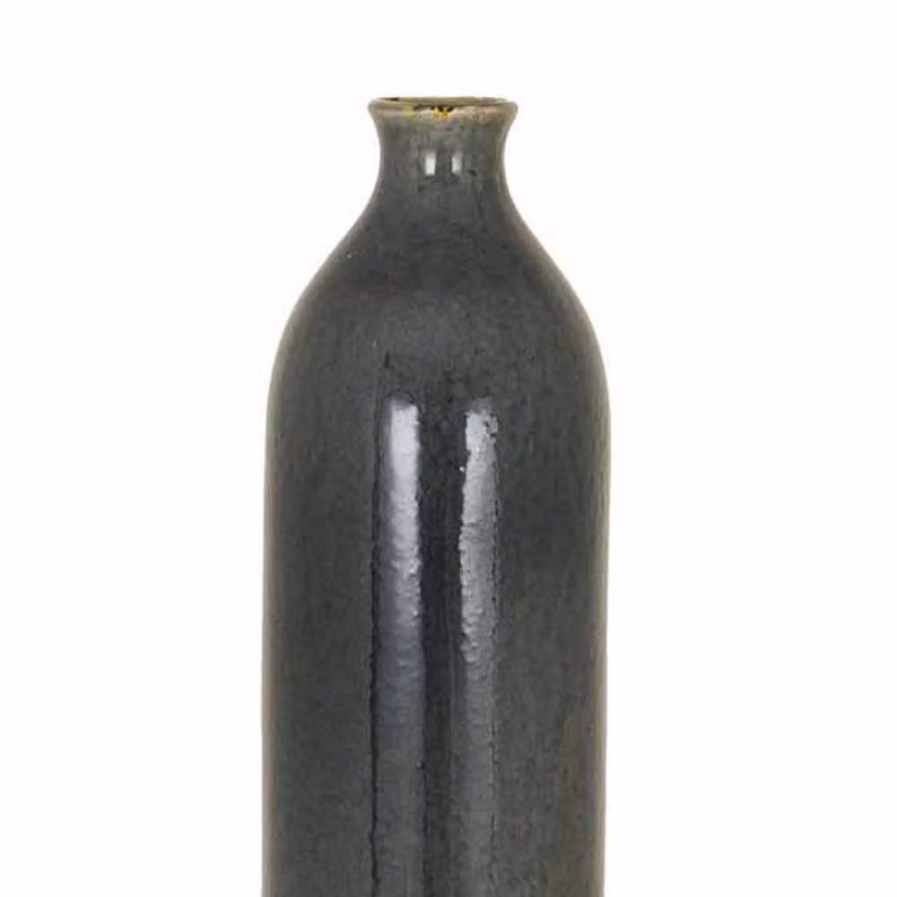 Lemon Pavilion Furniture and Decor Garda Glazed Gisela Ceramic Vase, Grey, W: 17 cm, D: 17 cm, H: 57 cm – 2