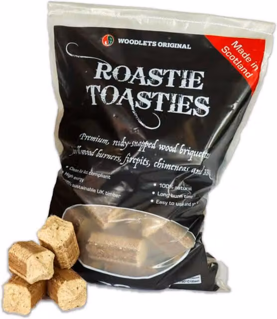 Warma Roastie Toastie Wood Charcoal Briquettes, Beige