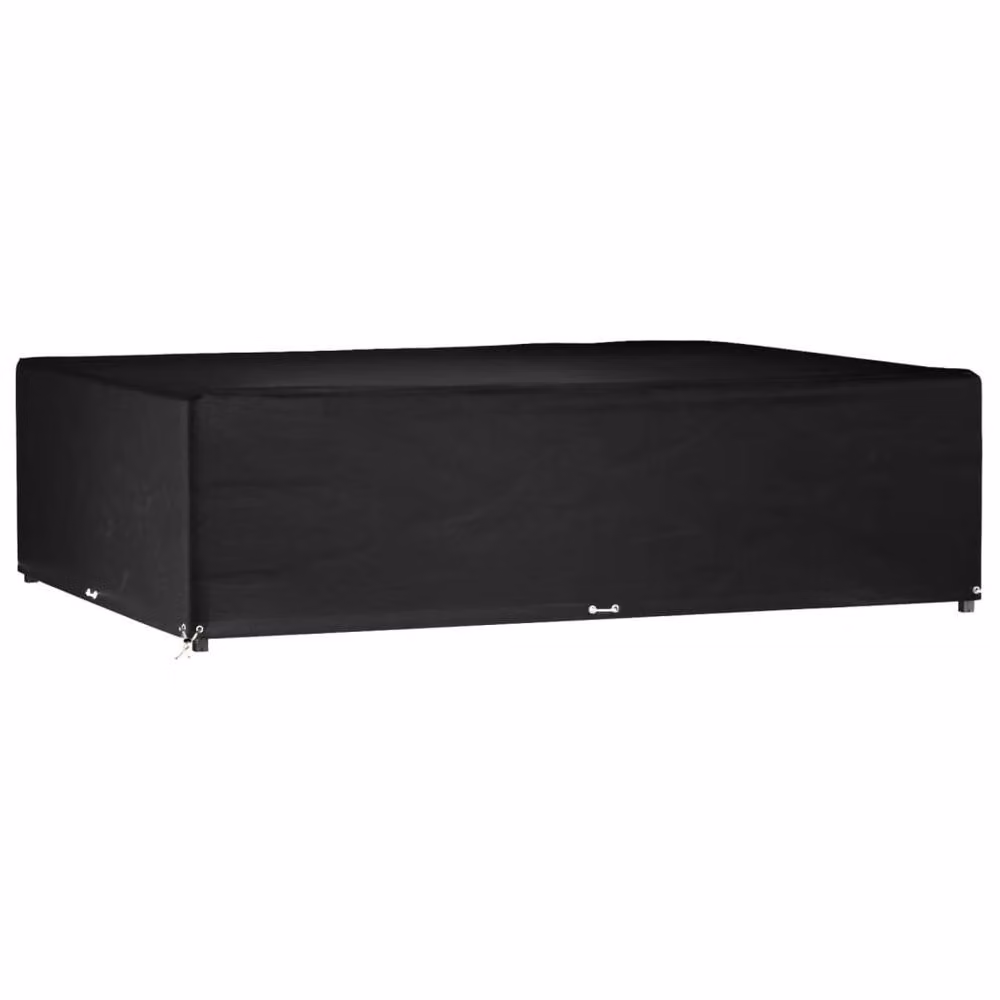 Berkfield Home Durable Rectangular Garden Furniture Cover with 16 Eyelets, Black, W/D/H: 300 x 200 x 75 cm – 2