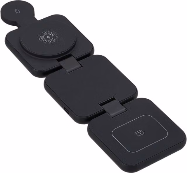 Livingandhome 3-in-1 Charging Station - Black