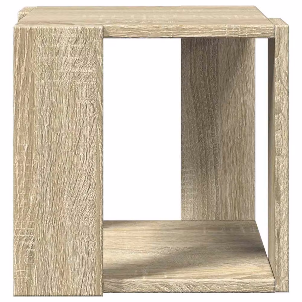 Berkfield Home Decorative Sonoma Oak Coffee Table in Light Oak, W/D/H: 32 x 32 x 30 cm – 3