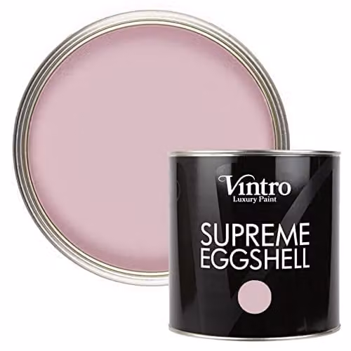 Vintro Pink Eggshell Satin Paint for Walls, Wood and Trim, 2.5 Litres