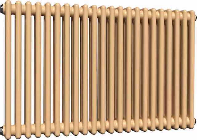 Lux Heat Horizontal Column Radiator in Caramel Fudge, 2 Column, W: 60 cm, H: 101 cm