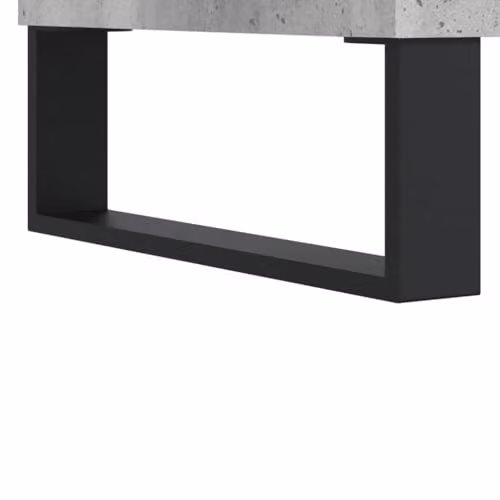 vidaXL Modern Sideboard in Concrete Grey, Engineered Wood, W/D/H: 34.5 x 34 x 90 cm – 4