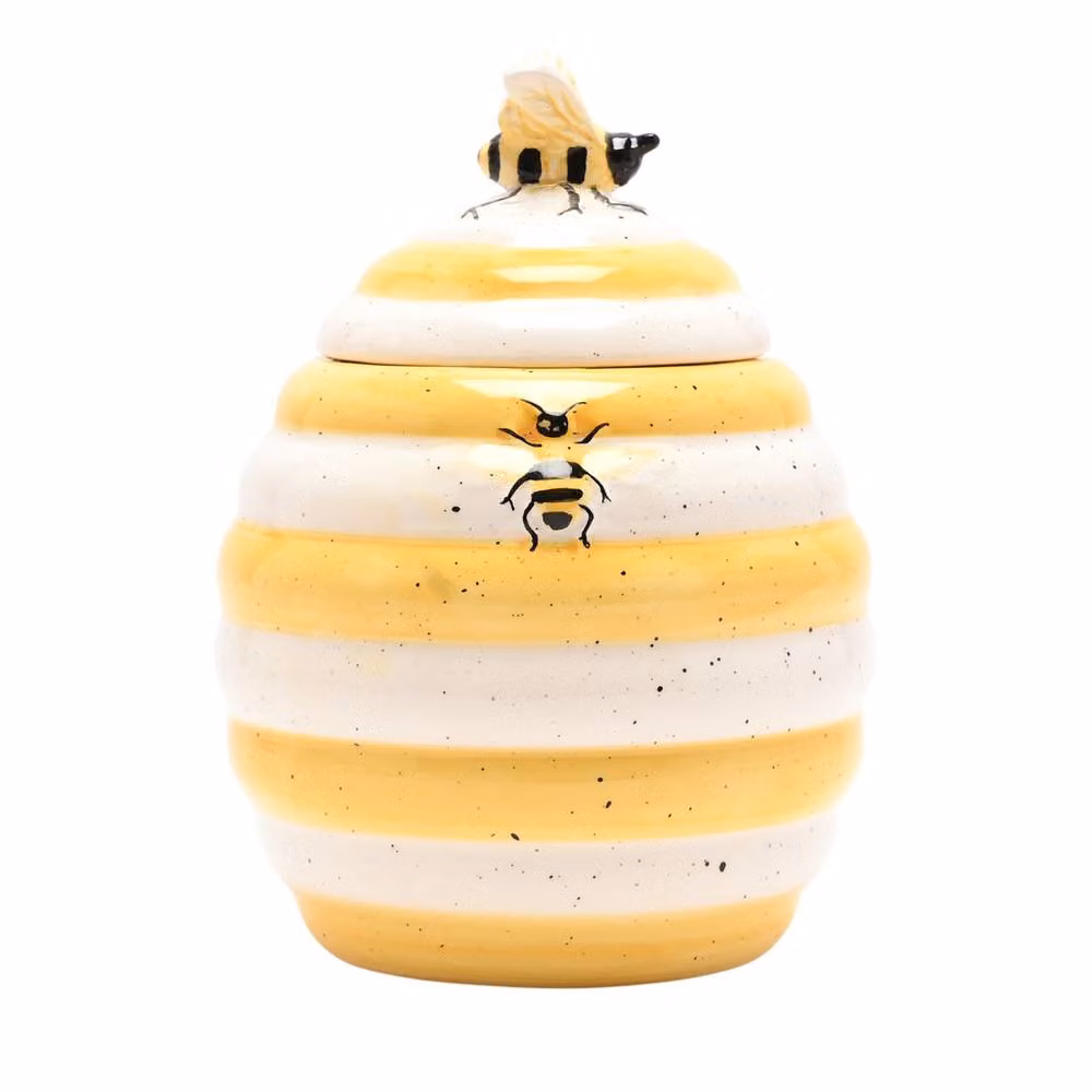 Hestia Bee Hive Honey Pot in Multicolour and Yellow – 2