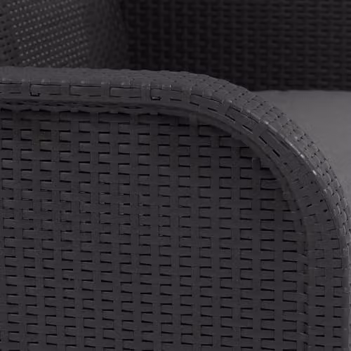 Keter Rosalie 5 Seater Grey Rattan-Style Corner Lounge Set with Cushions – 3