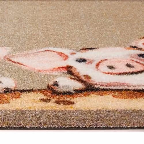My Mat My Piglets Nylon Indoor Door Mat, Multicolour, W: 50 cm, D: 75 cm – 3