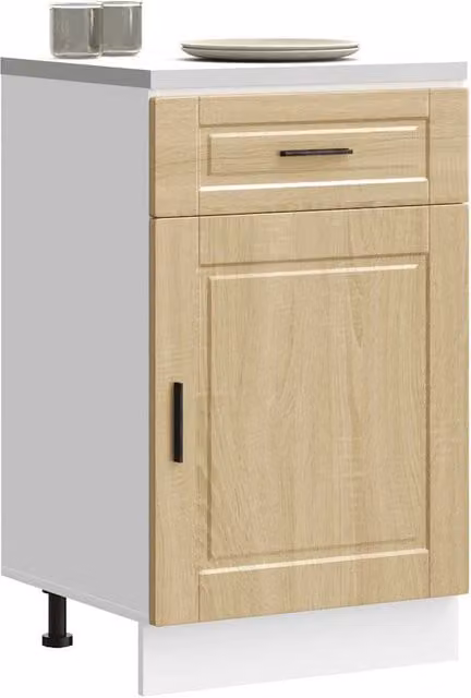 Berkfield Home Porto Sonoma Oak Kitchen Base Cabinet in Brown – 1