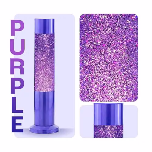 Nova Lighting Baby Glitter Sensory Soothing Tabletop Lamp, Purple – 2