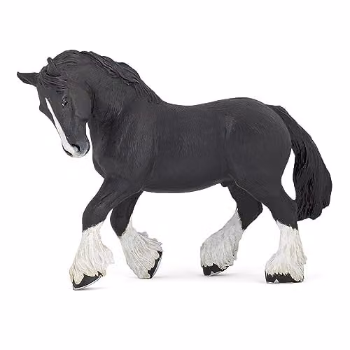 Papo Black Shire Stallion Horse Figure from the Horses Collection – 1