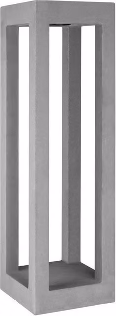 Netlighting Forlight Box 700mm Outdoor LED Bollard, Grey Concrete, IP65, 5.8W, 4000K, 115lm – 3