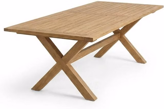 Royalcraft Lidia 8 Seater Modern Acacia Wood Dining Table in Natural Brown