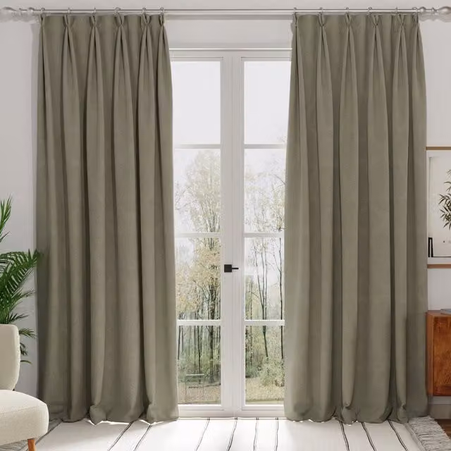 Terrys Modena Made to Measure Blackout Fabric Panel Curtain in Grey