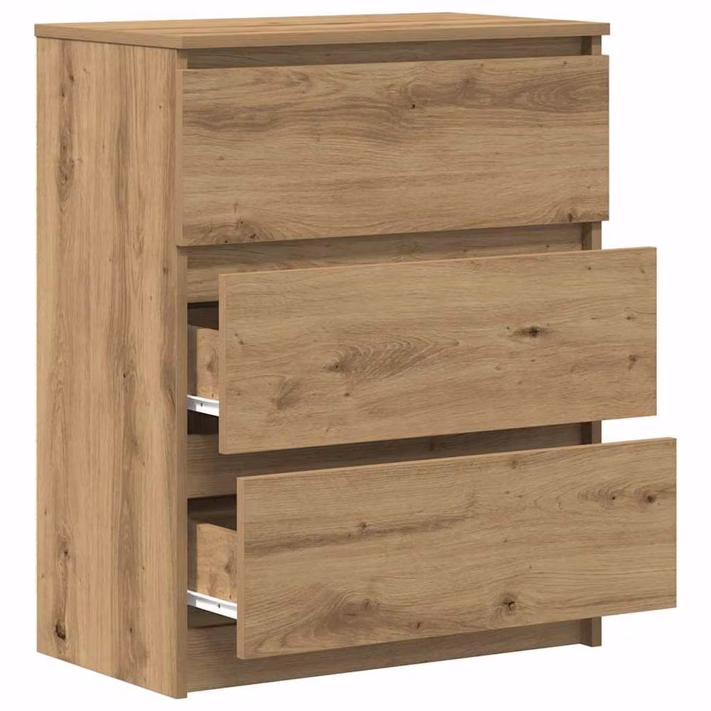 Berkfield Home Artisan Oak Sideboard in Brown, W/D/H: 60 x 35 x 76 cm – 2