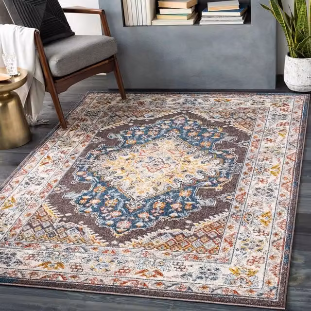 Livabliss Ankara Teal Boho Oriental Rug for Living, Dining or Bedroom, W: 140 cm, D: 200 cm – 1