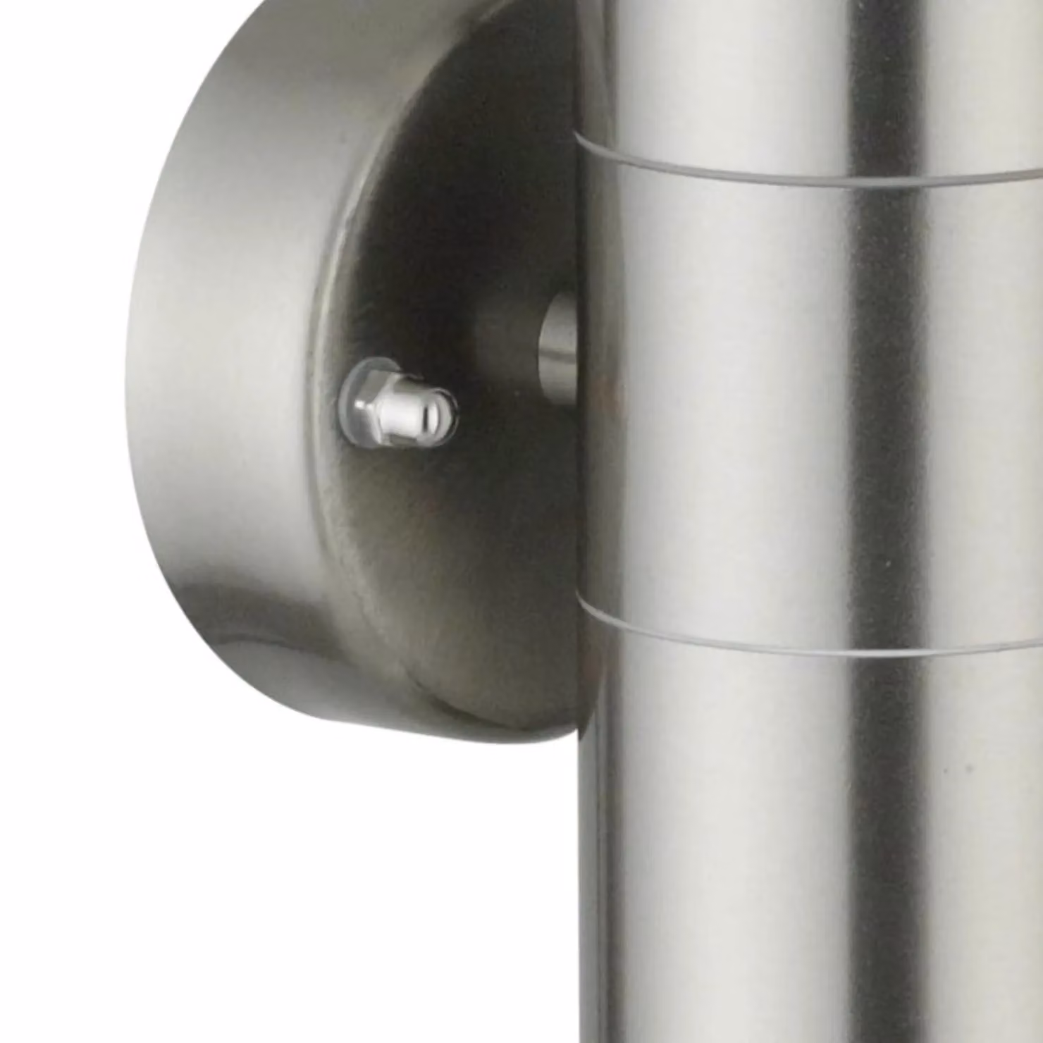 First Choice Lighting Blaze Stainless Steel Outdoor Up Down Wall Light in Silver – 4