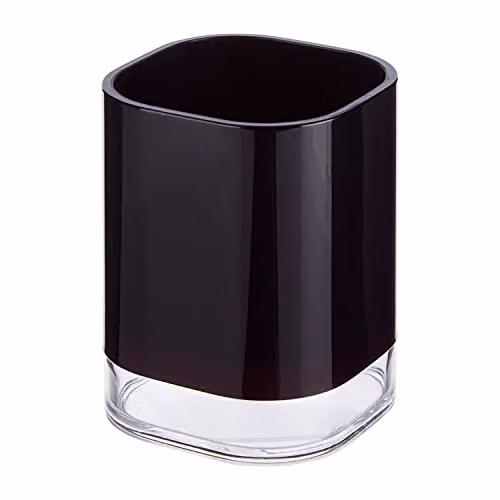 Orsina Black Plastic Bathroom Tumbler, W/D/H: 8 x 11 x 8 cm – 1