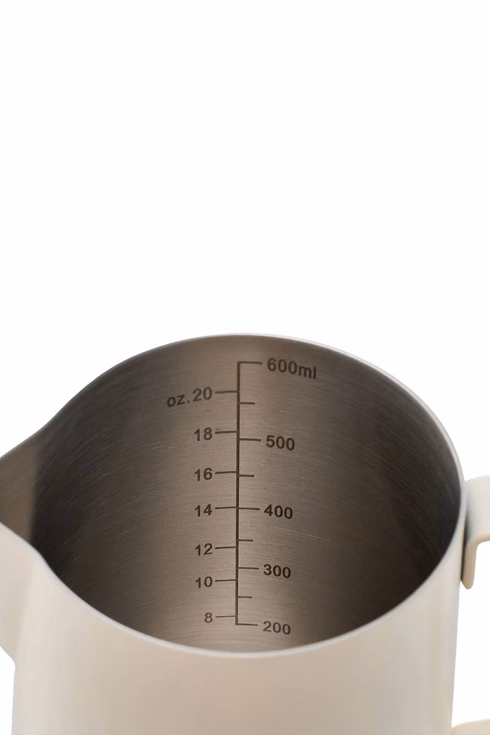 Living and Home 304 Stainless Steel Barista Pitcher with Precision Spout in Beige – 4
